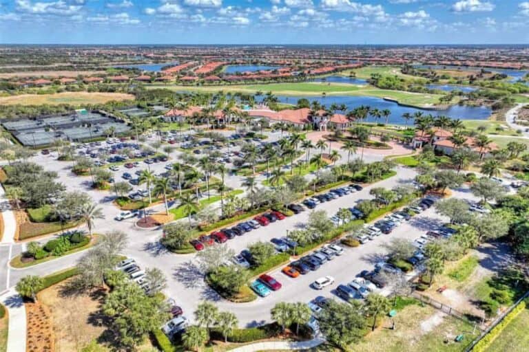 Sarasota National Homes in Venice, FL. - Amenity Center Parking Lot