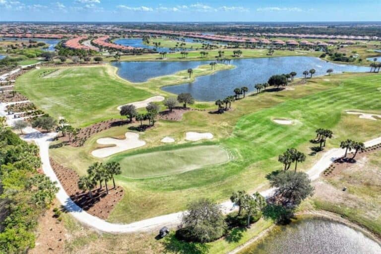 Sarasota National Homes in Venice, FL. - Golf Course Aerial