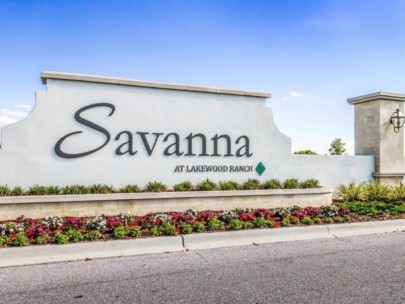 Savanna Homes in Lakewood Ranch, FL. - Entrance Sign