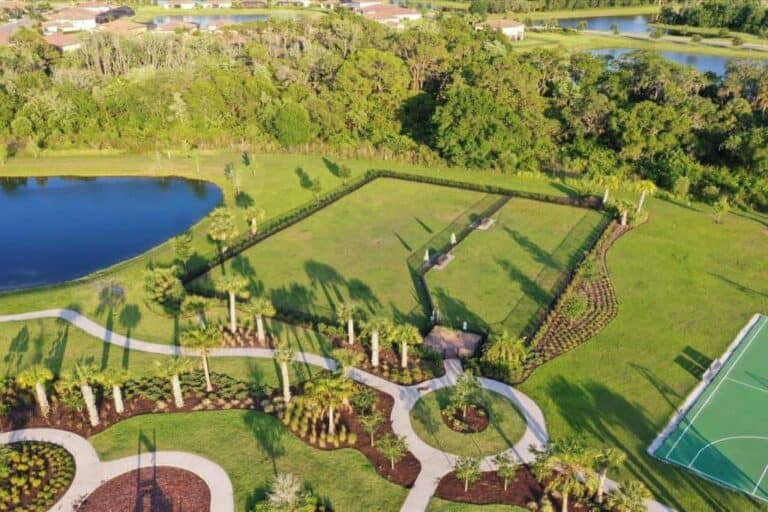 Savanna Homes in Lakewood Ranch, FL. - Dog Park Aerial