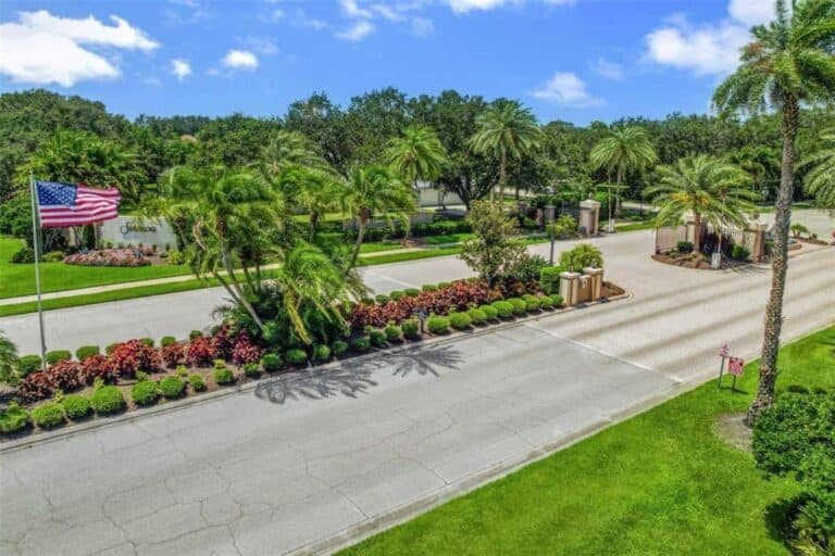 Serenoa Homes in Sarasota, FL. - Entrance Aerial