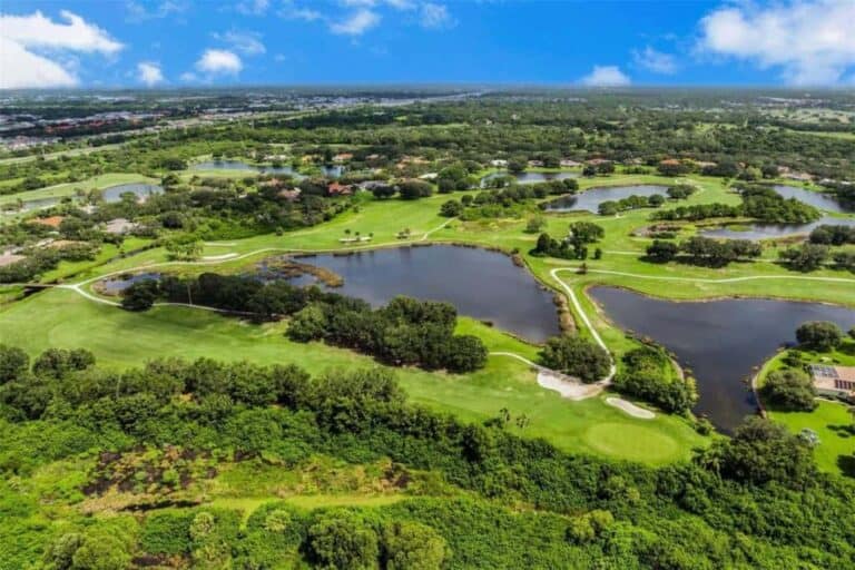 Serenoa Homes in Sarasota, FL. - Golf Course Aerial