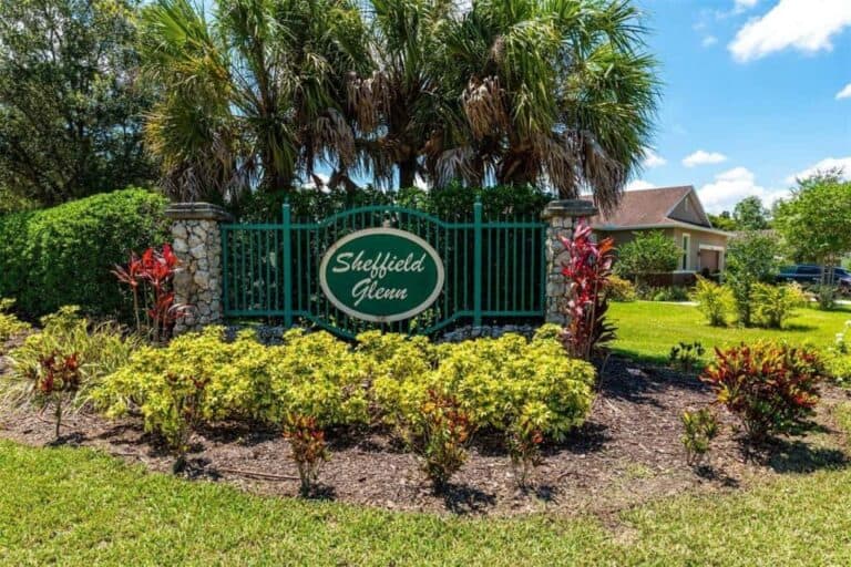 Sheffield Glenn Homes in Palmetto, FL. - Entrance Sign