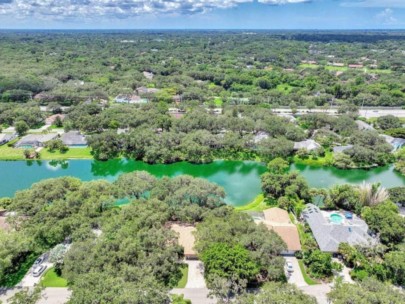 Sherwood Forest Homes in Sarasota, FL. - Aerial