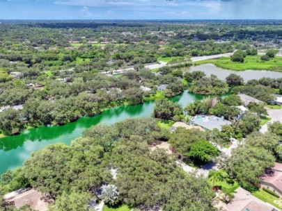 Sherwood Forest Homes in Sarasota, FL. - Aerial