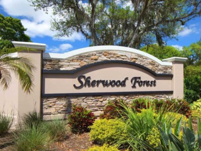 Sherwood Forest Homes in Sarasota, FL. - Entrance Sign