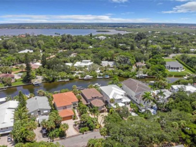 Siesta Beach Homes in Siesta Key, FL. - Aerial