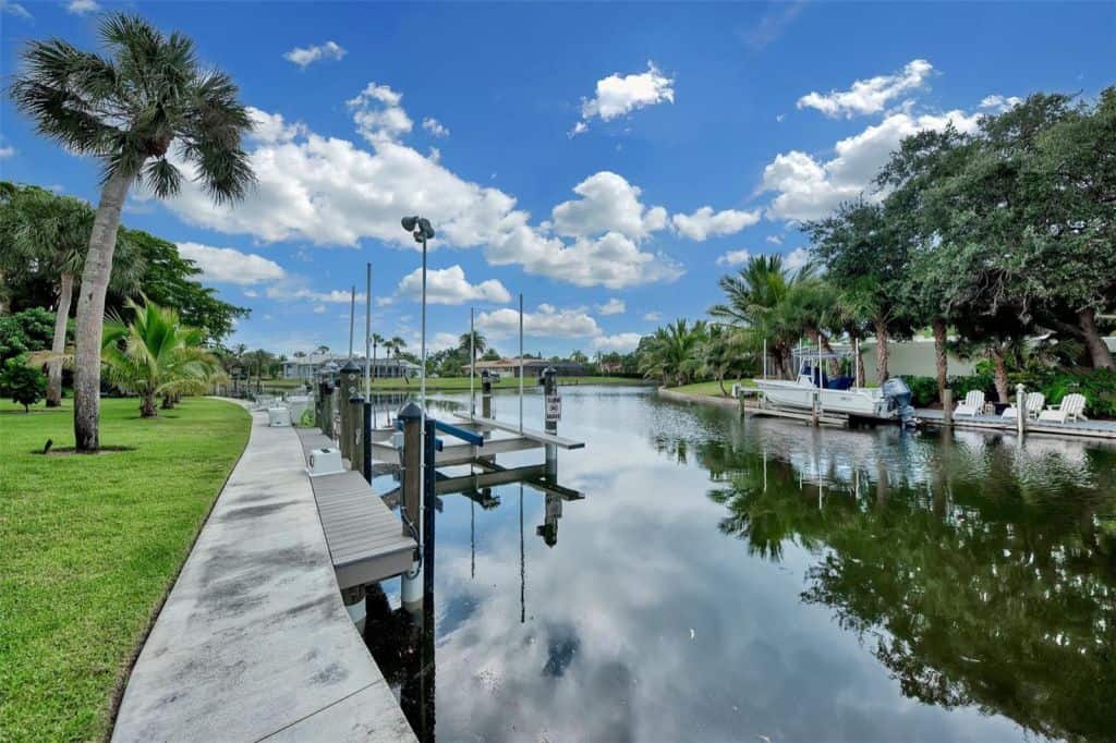 Siesta Isles Homes in Siesta Key, FL. - Canal