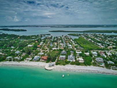 Sleepy Lagoon Homes in Longboat Key, FL. - Aerial