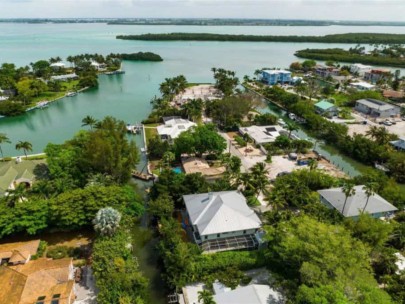 Sleepy Lagoon Homes in Longboat Key, FL. - Aerial