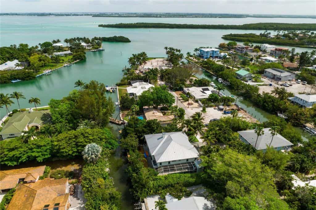 Sleepy Lagoon Homes in Longboat Key, FL. - Aerial