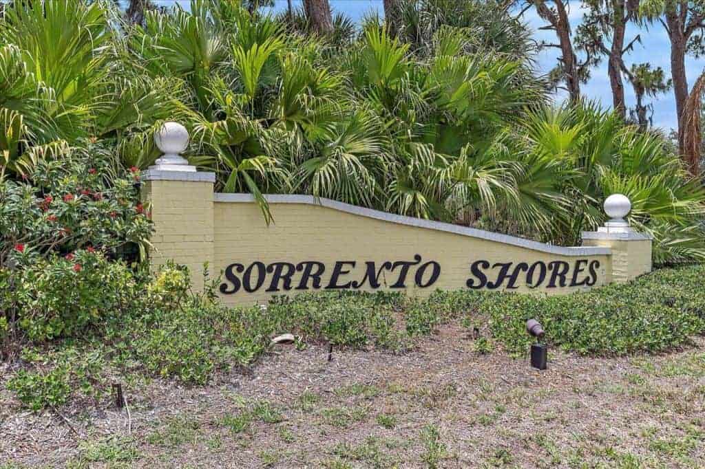 Sorrento Shores Homes in Osprey, FL. - Entrance Sign