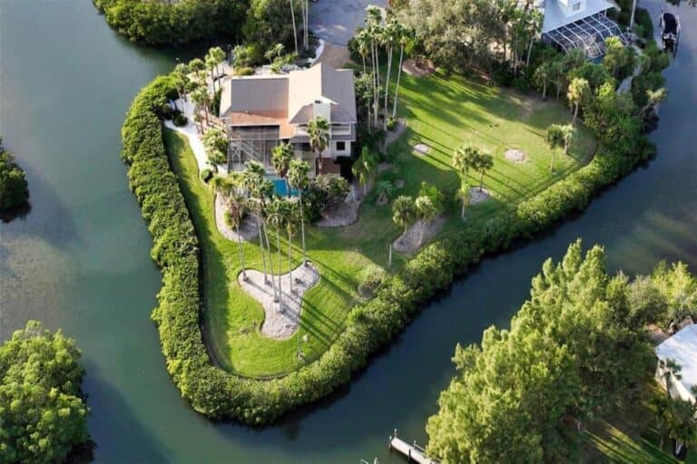 South Creek Homes in Osprey, FL. - Aerial
