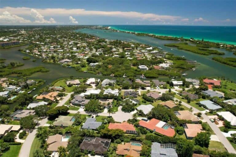 South Creek Homes in Osprey, FL. - Aerial