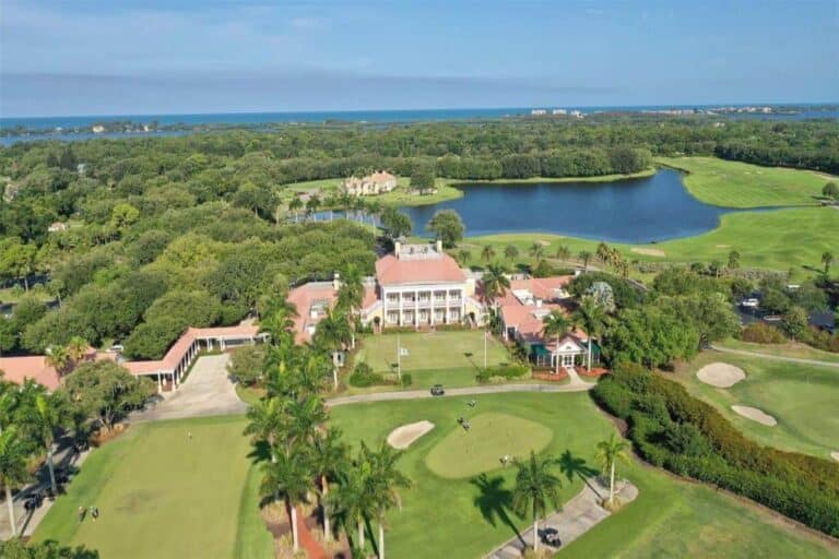 The Oaks Club Homes in Osprey, FL. - Clubhouse Aerial