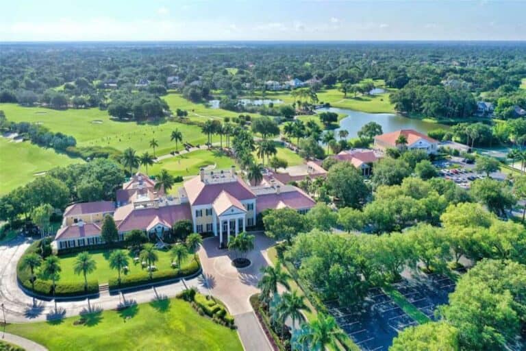The Oaks Club Homes in Osprey, FL. - Community Aerial
