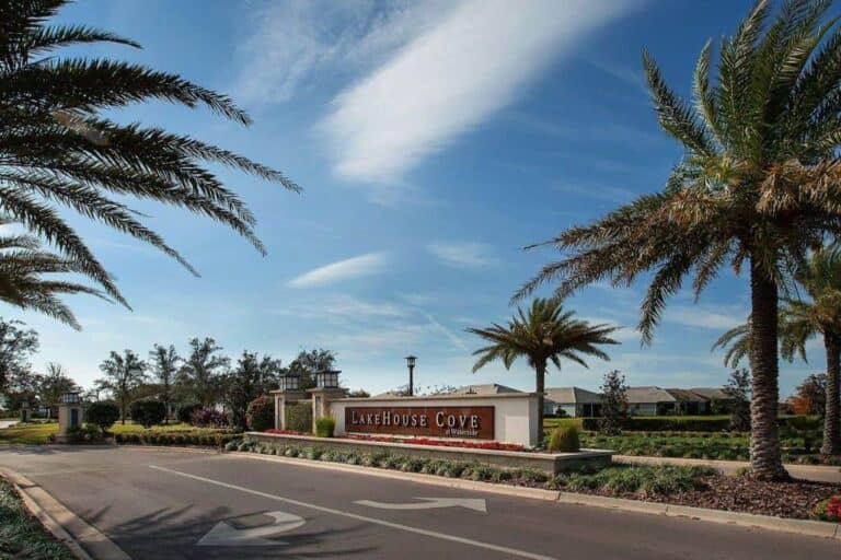 Lakehouse Cove Homes in Waterside Lakewood Ranch, FL. - Entrance Sign