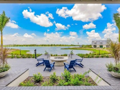 Lakehouse Cove Homes in Waterside Lakewood Ranch, FL. - Firepit