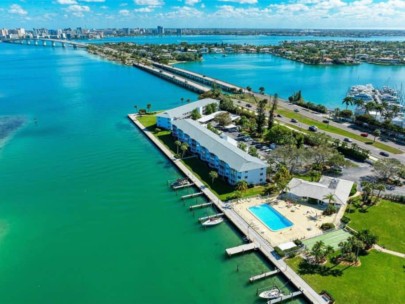 Sarasota Harbor Condos in Sarasota, FL. - Aerial