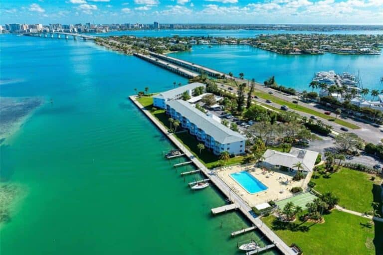 Sarasota Harbor Condos in Sarasota, FL. - Aerial