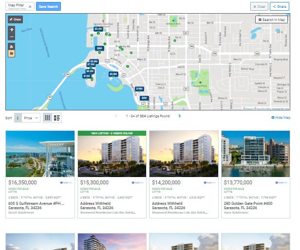 Research Sarasota MLS - MLS Screenshot