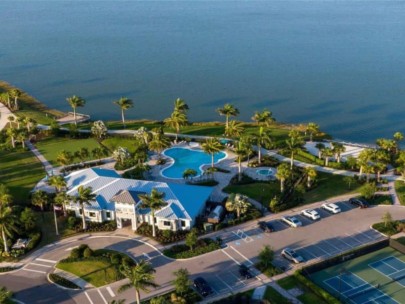 Shoreview Homes in Waterside Lakewood Ranch, FL. - Waterfront Aerial