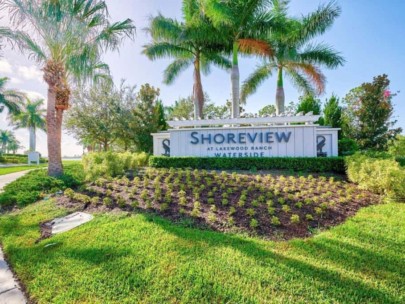 Shoreview Homes in Waterside Lakewood Ranch, FL. - Entrance Sign