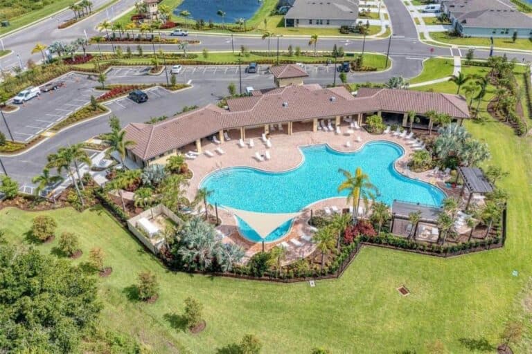 Solera Homes in Lakewood Ranch, FL. - Amenity Center Aerial