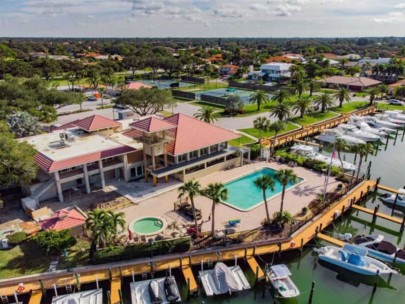 Southbay Yacht and Tennis Club Homes in Osprey, FL. - Community Aerial