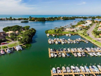 Southbay Yacht and Tennis Club Homes in Osprey, FL. - Marina Aerial