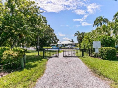 Southpointe Shores Homes in Sarasota, FL. - Gated Entry to Community Boat Ramp