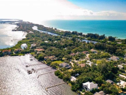 Spice Bay Homes in Siesta Key, FL. - Aerial