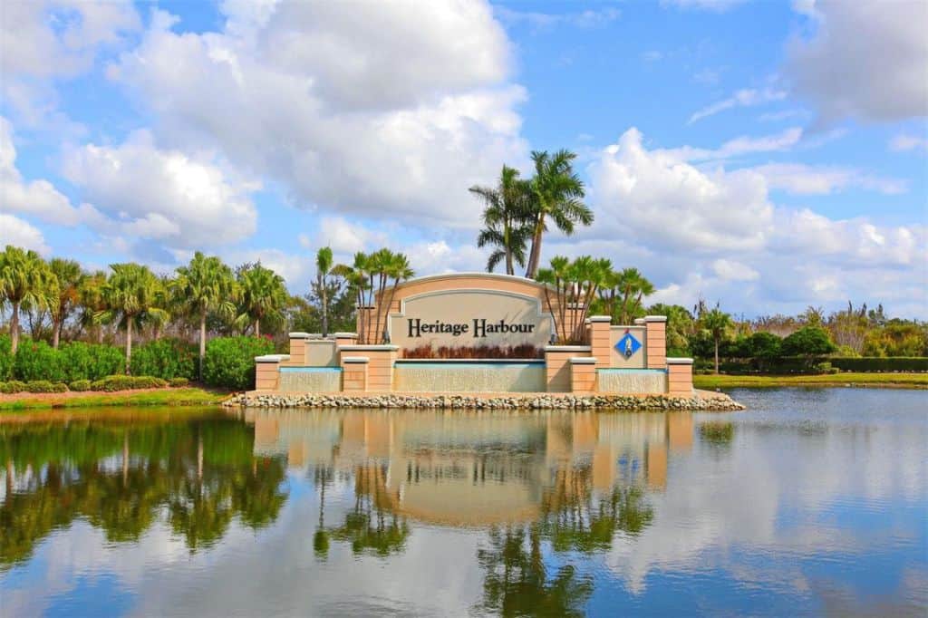 Stoneybrook Homes in Heritage Harbour Bradenton, FL. - Entrance Sign