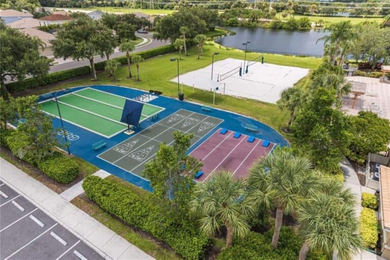 Stoneybrook Homes in Heritage Harbour Bradenton, FL. - Amenity Center Aerial