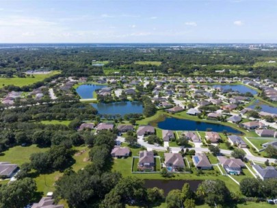 Sugar Mill Lakes Homes in Palmetto, FL. - Aerial