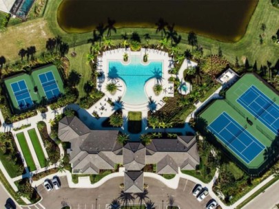 Sunrise Preserve Homes in Palmer Ranch Sarasota, FL. - Amenity Center Aerial