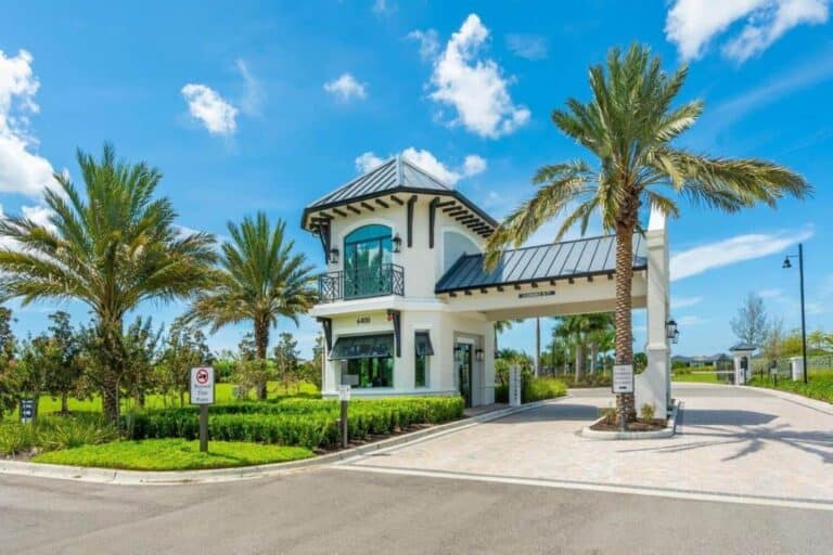 Talon Preserve Homes in Palmer Ranch Nokomis, FL. - Gated Entry