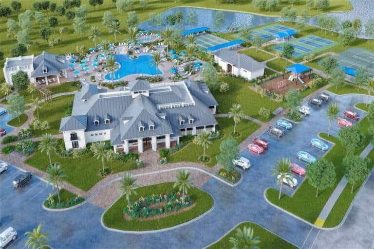 Talon Preserve Homes in Palmer Ranch Nokomis, FL. - Aerial