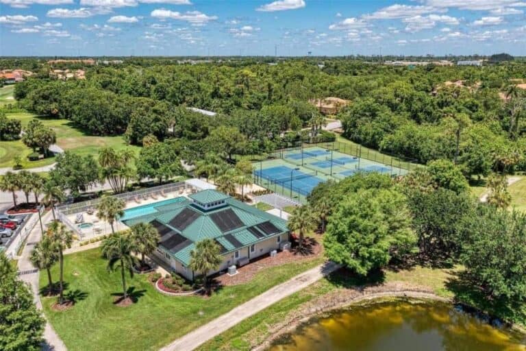 Tara Preserve Homes in Bradenton, FL. - Clubhouse Aerial