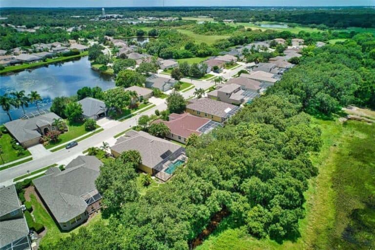 Tatum Ridge Homes in Sarasota, FL. - Aerial