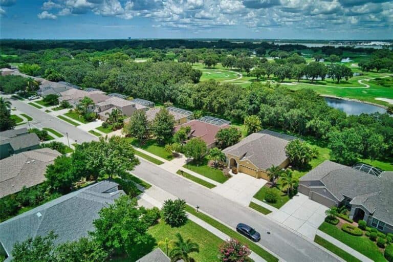 Tatum Ridge Homes in Sarasota, FL. - Aerial