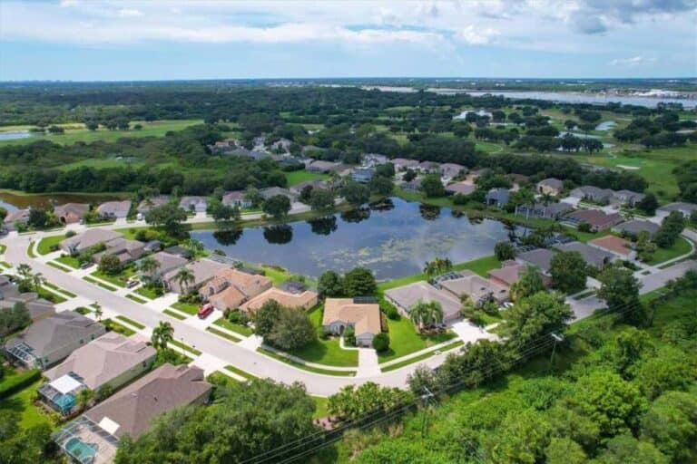Tatum Ridge Homes in Sarasota, FL. - Aerial