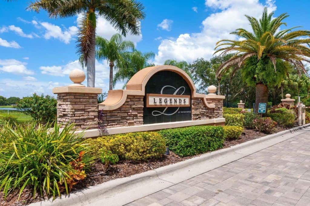 Tatum Ridge Homes in Sarasota, FL. - Entrance Sign