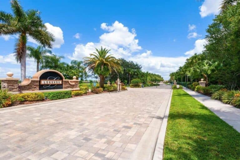 Tatum Ridge Homes in Sarasota, FL. - Gated Entry