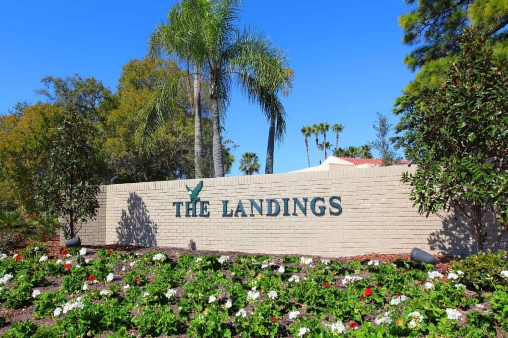 The Landings Homes in Sarasota, FL. - Entrance Sign