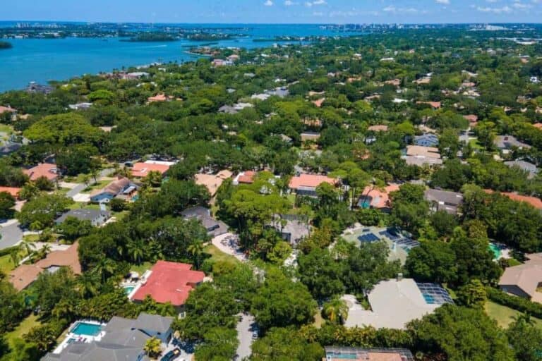 The Landings Homes in Sarasota, FL. - Aerial
