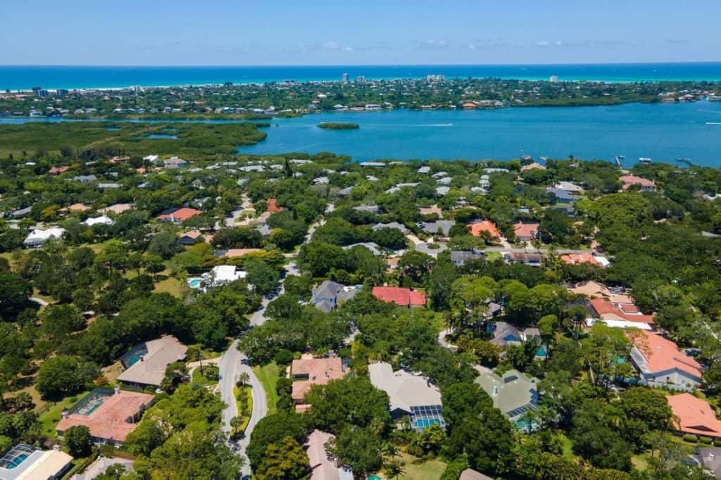 The Landings Homes in Sarasota, FL. - Aerial