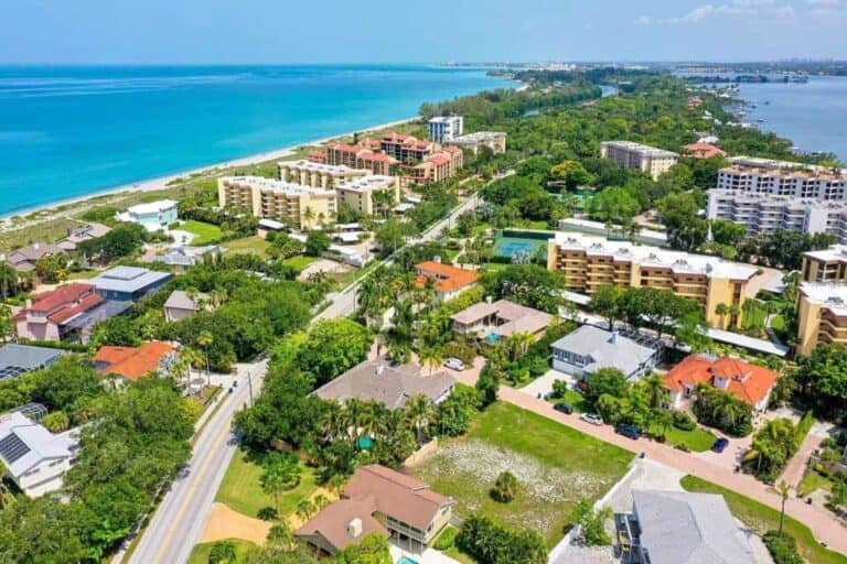 Tortoise Estates Homes in Siesta Key, FL. - Aerial