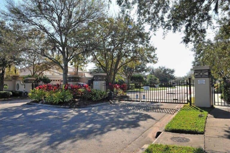 Treymore Homes in Sarasota, FL. - Gated Entry