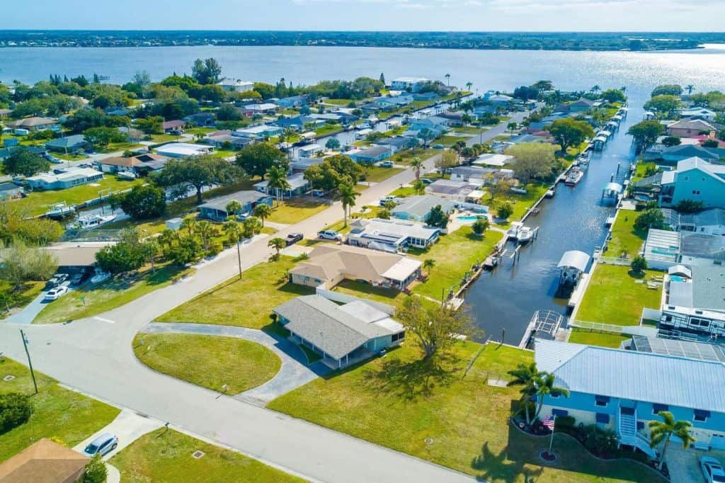 Tropical Harbor Homes in Ellenton, FL. - Aerial